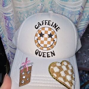 Caffeine Queen Custom Trucker Cap